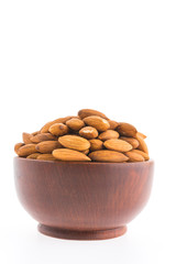 almond bowl isolated