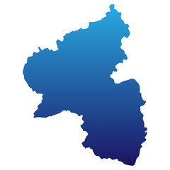 Rheinland Pfalz in blau