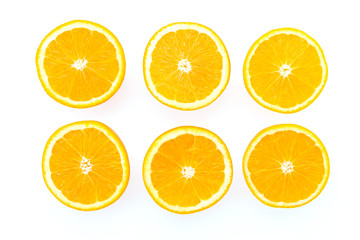 Orange isolated on white