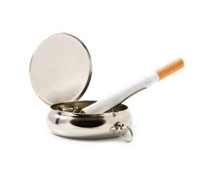 cigarette in an ash-tray