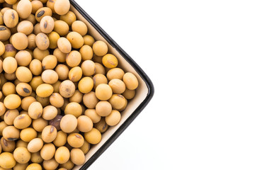 Soybean isolated on white background