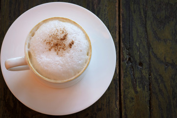Cappuccino. Cup of Cappuccino Coffee