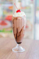 Chocolate milk shake