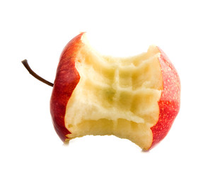 bitten red apple