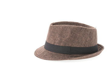 Straw hat isolated on white background