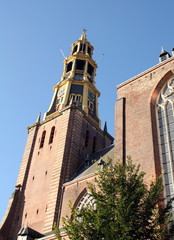 Naklejka premium Der Aa Church and tower in Groningen.