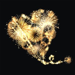 Hintergund mit Feuerwerk