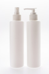 Cosmetic bottle isolated on white