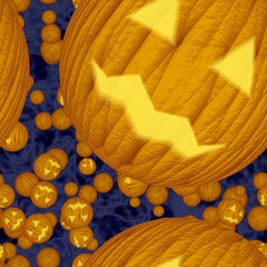 Halloween pumpkin seamless texture