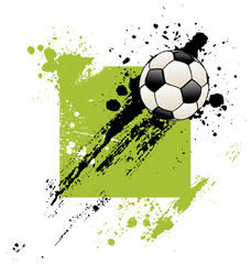 Grunge Soccer Ball background