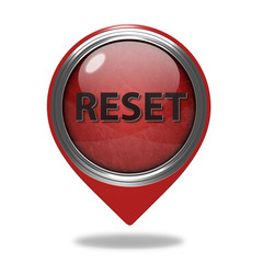 reset pointer icon on white background