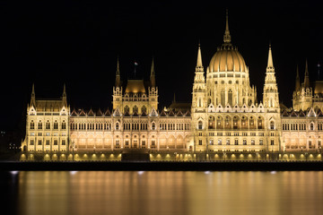 Fototapeta na wymiar Hungarlian Parliament, internet tax and corruption