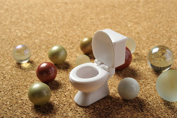 洋式トイレのミニチュア