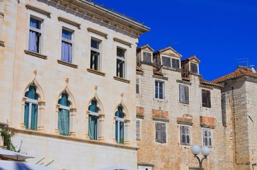 Fototapeta na wymiar Trogir Fassade - Trogir facade 01
