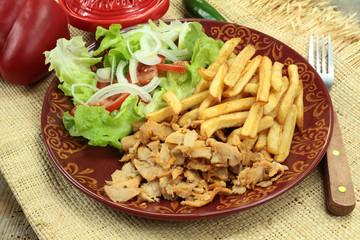 assiette kebab