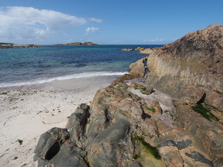 Felsen an Iona's Nordstrand