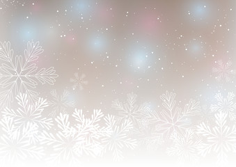 Fototapeta na wymiar Abstract Christmas background with snowflakes 5