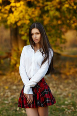 Beautiful young woman portrait