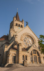 Fototapeta na wymiar Basel, historische Altstadt, Kirche, Pauluskirche, Schweiz
