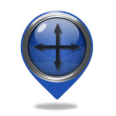 Obraz premium Arrow pointer icon on white background