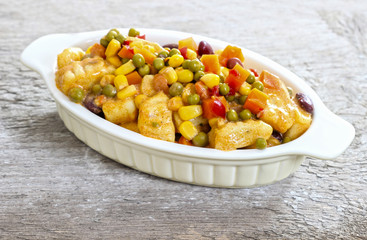 Gnocchi with vegetables