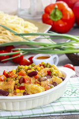 Gnocchi with vegetables