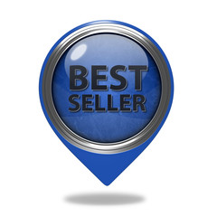 Best seller pointer icon on white background