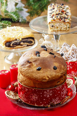 Panettone - traditional italian christmas cake