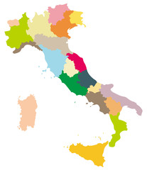 イタリアの地図