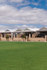 New Australian houses in a modern suburb