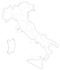 イタリアの地図