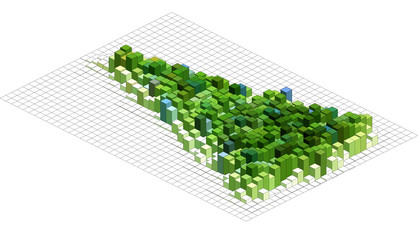 Fototapeta premium Abstract 3d christmas tree