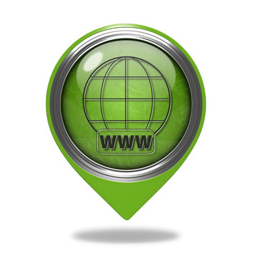 www pointer icon on white background