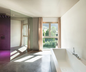 Modern house, interior, bathroom