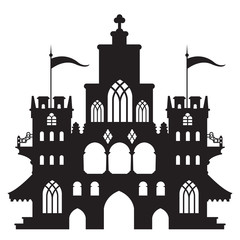 Fototapeta premium Castle Vintage Vector