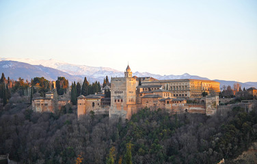 Fototapeta na wymiar Alhambra de Granada, Andalucía, España