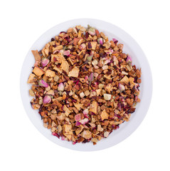Potpourri on a white plate