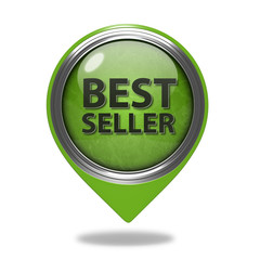 Best seller pointer icon on white background