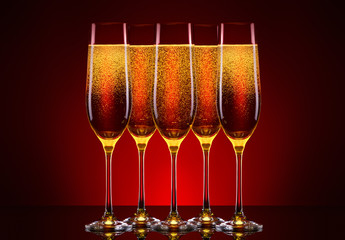 luxury glass of champagne