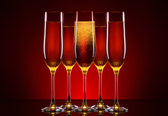 luxury glass of champagne