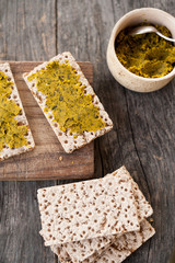 Black bean dip with turmeric