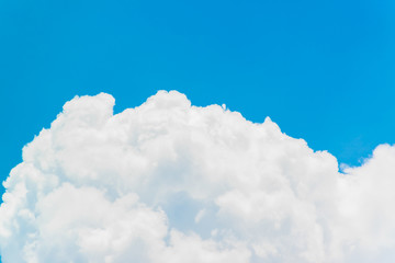 blue sky with cloud closeup