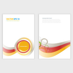 Flyer template back and front design.