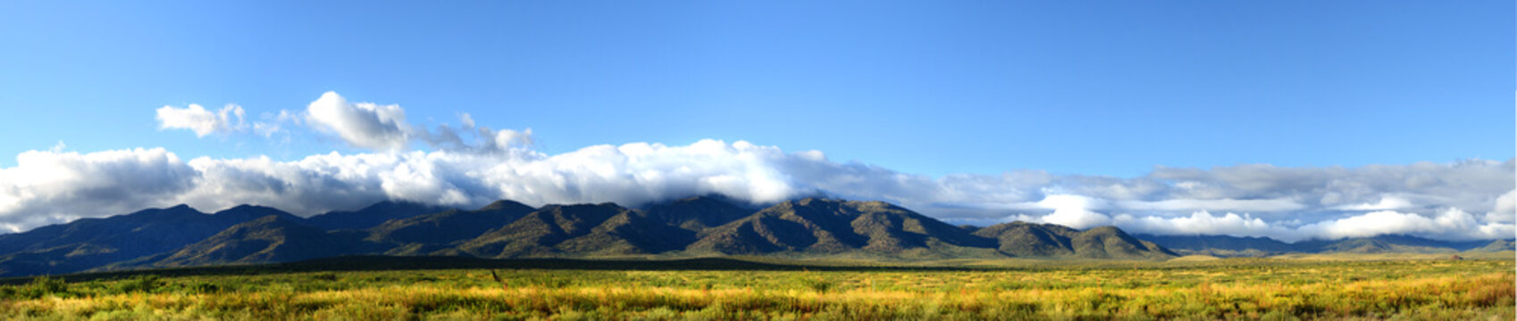 Panoramic view of the mountains of northern New Mexico