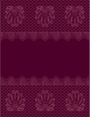 floral lacy border