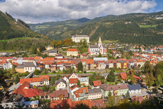 Stadtansicht Murau / Steiermark / Österreich