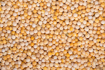 food background of yellow grain peas