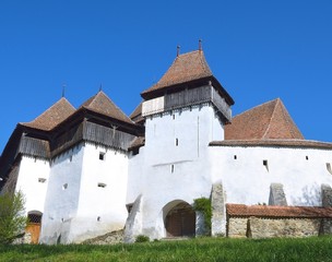 Fototapeta na wymiar Viscri fortified church, Romania, UNESCO heritage