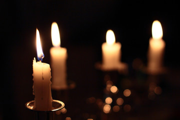 Candles in the darkness