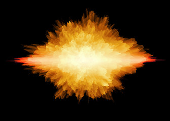 yellow explosion